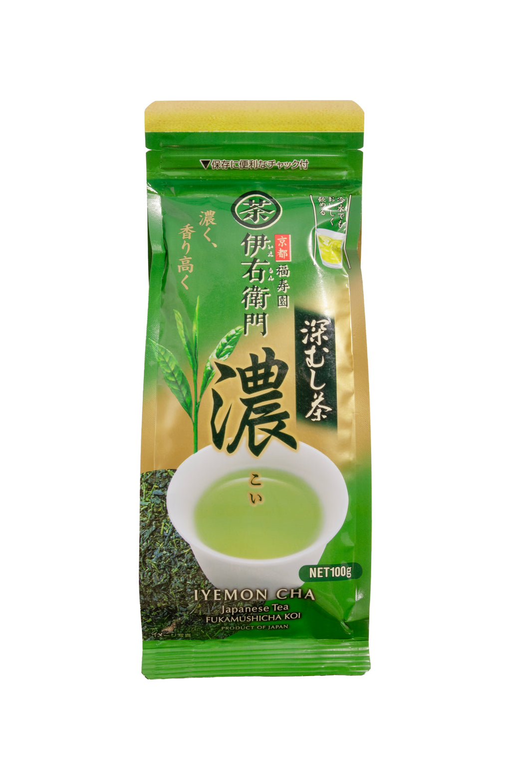 IYEMON FUKAMUSHI Koi Deep-Steamed Premium Japanese Green Tea (Loose Leaf) 100gms