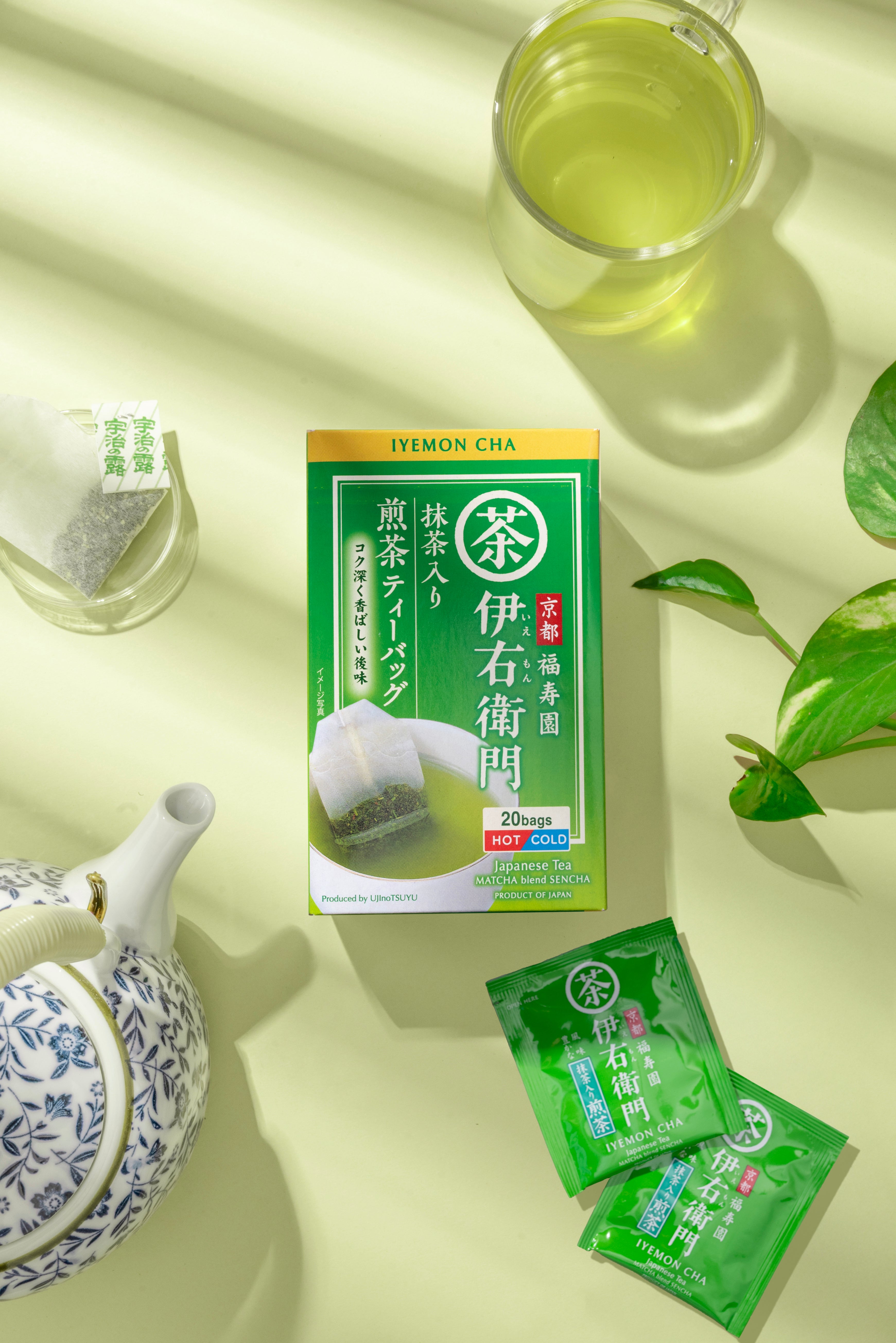 IYEMON Matcha Blend Sencha Japanese Green Tea Teabags 20P