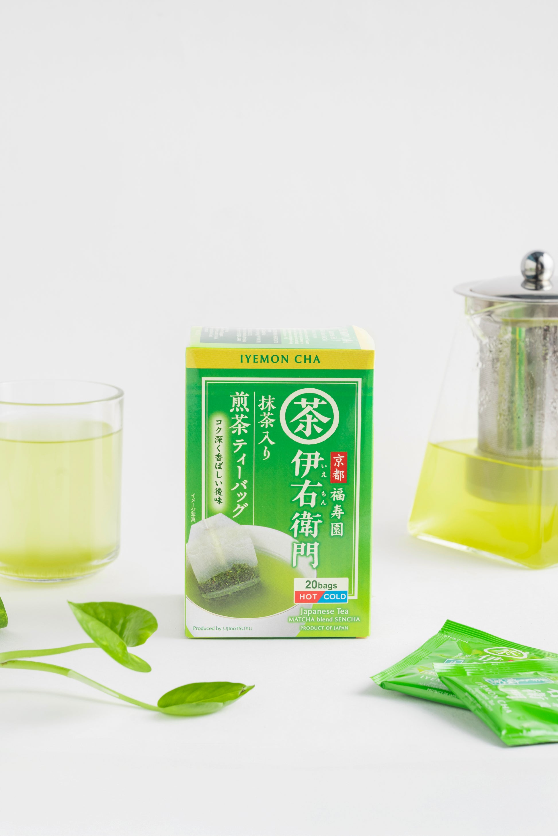 IYEMON Matcha Blend Sencha Japanese Green Tea Teabags 20P