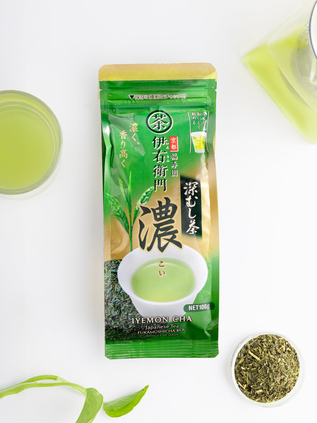 IYEMON FUKAMUSHI Koi Deep-Steamed Premium Japanese Green Tea (Loose Leaf) 100gms