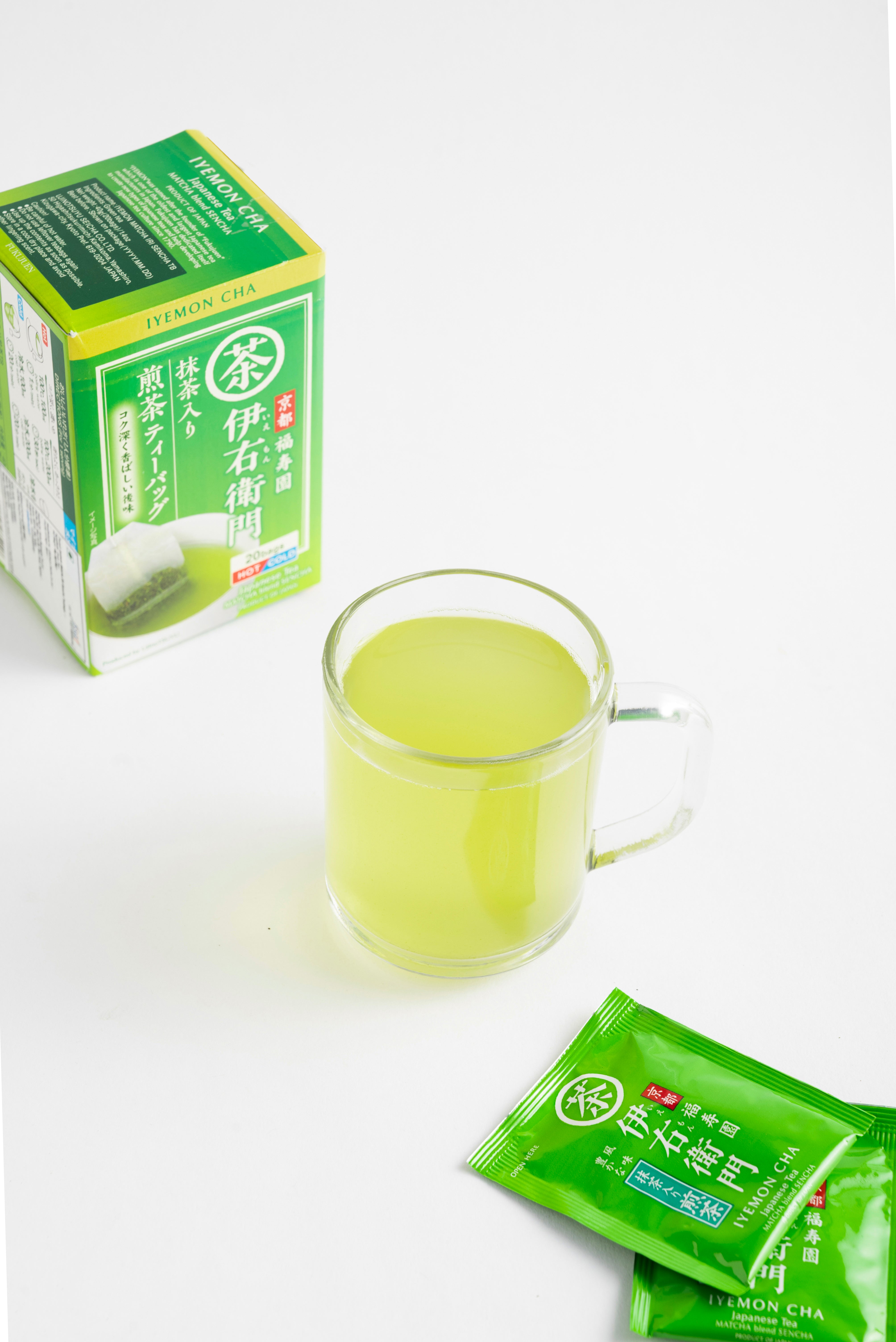 IYEMON Matcha Blend Sencha Japanese Green Tea Teabags 20P – Kyoto