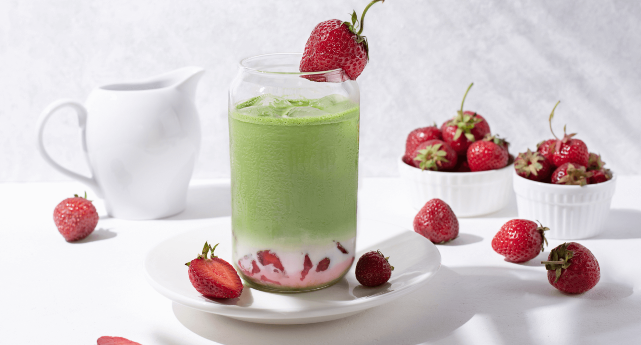 Strawberry Matcha Latte