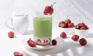 Strawberry Matcha Latte