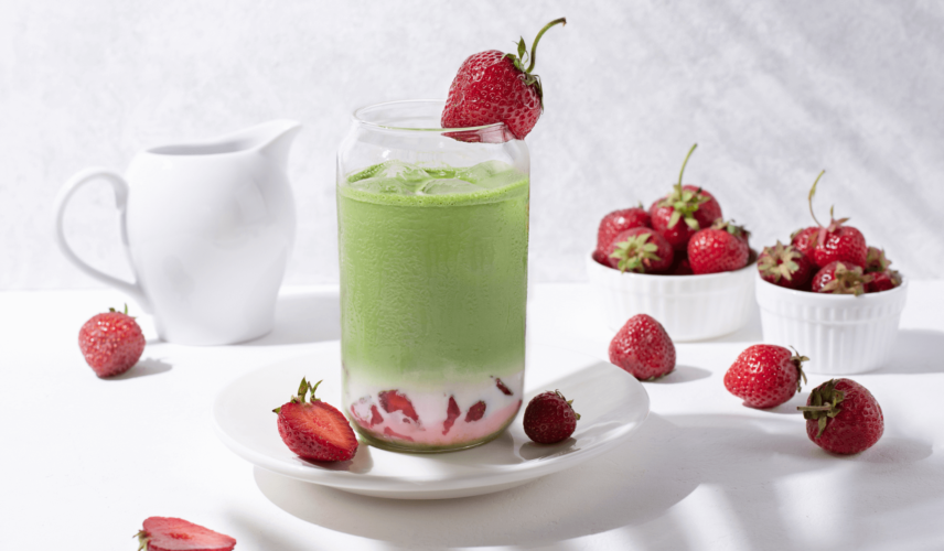 Strawberry Matcha Latte