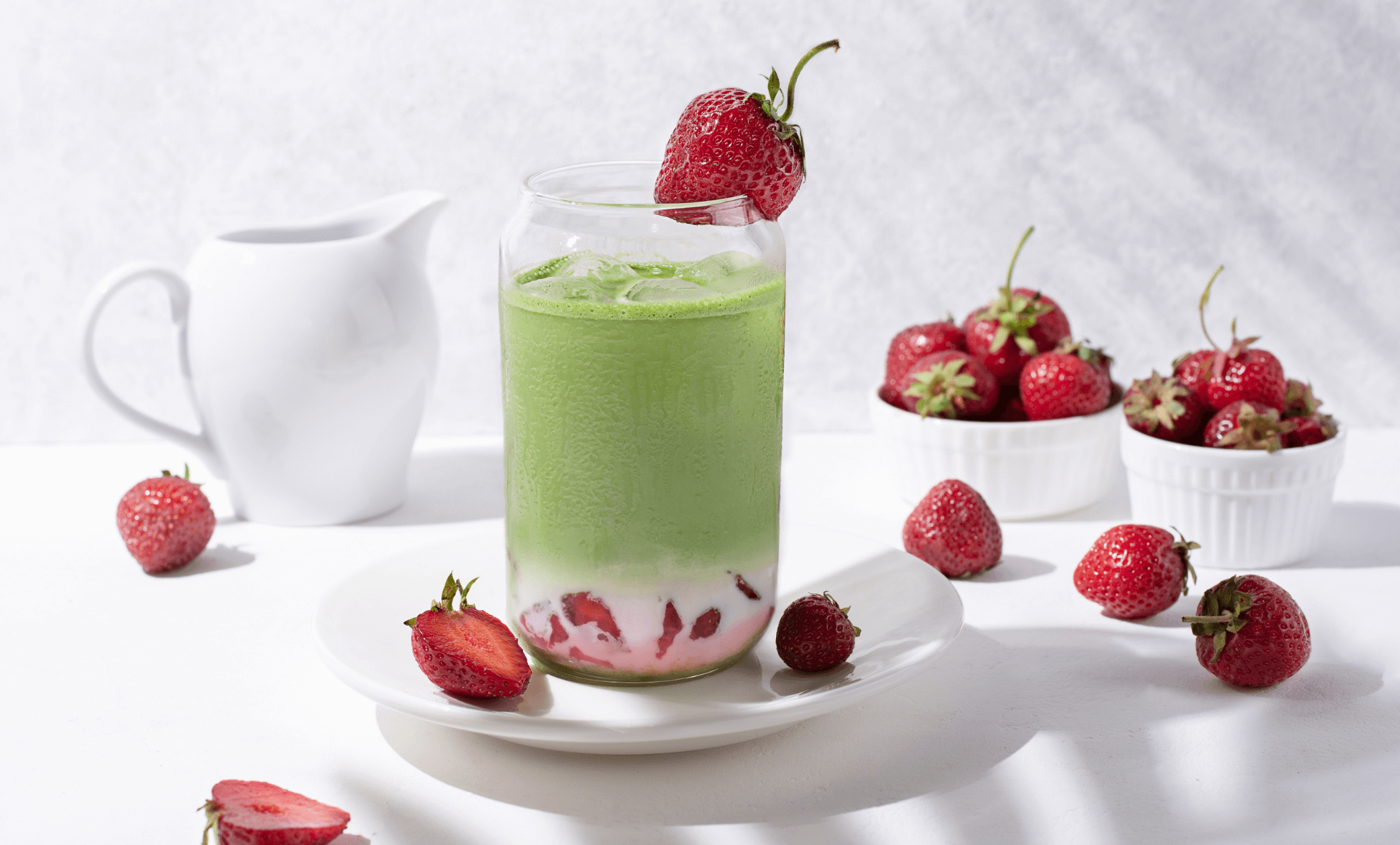 Strawberry Matcha Latte