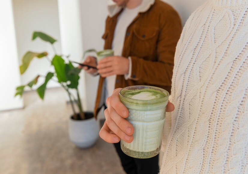 matcha powder smoothie